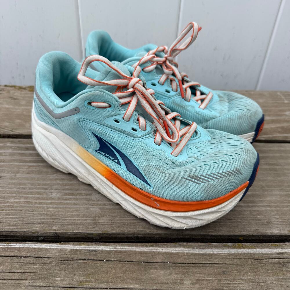 Altra Womens 6 Via Olympus Max Cushion Zero Drop Running Shoes AL0A82CR444 Blue